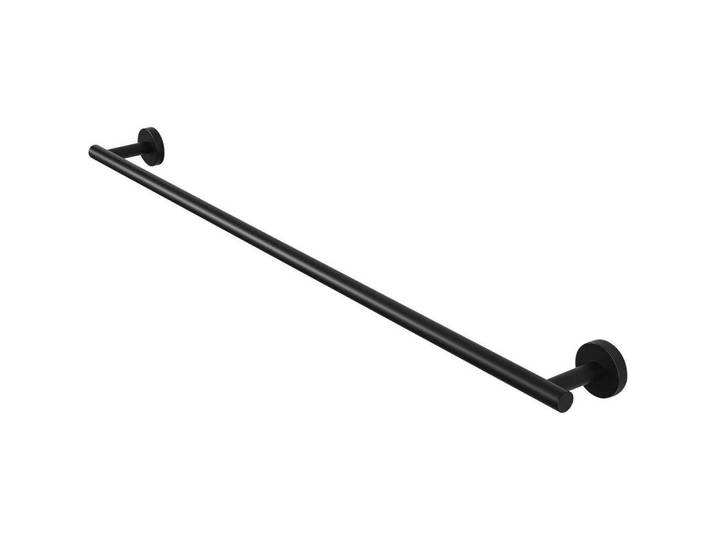 Handtuchhalter Schwarz 80 cm, Metall, 8.1x5.1x81.3 cm, Badezimmer, Badezimmerausstattung, Handtuchhalter