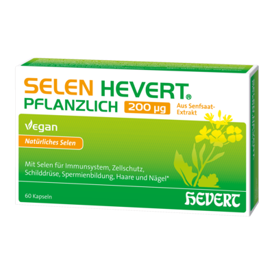 Hevert-Arzneimittel GmbH & Co. KG SELEN HEVERT pflanzlich 200 µg Kapseln 11 g 18307259