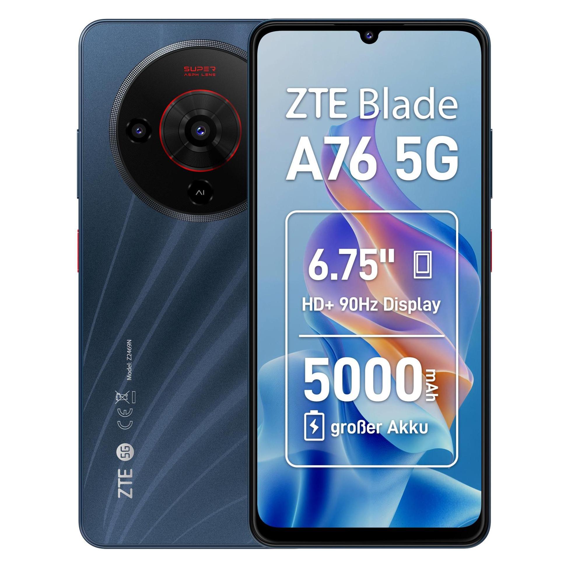 ZTE Blade A76 5G 128GB/4GB - Stardust Black (128 GB, Stardust Black, 6.75", Dual SIM, 5G) (123452601093)