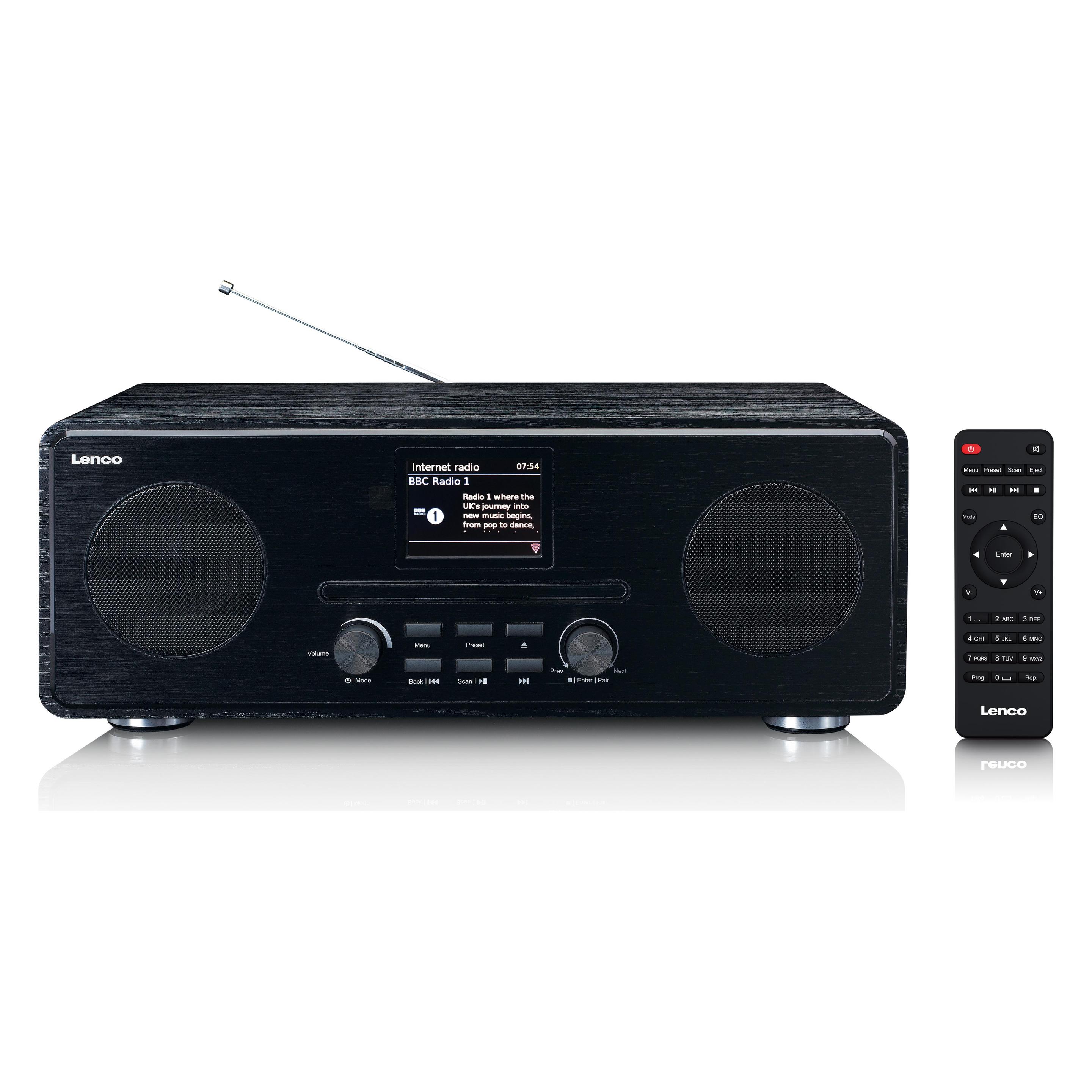 Lenco DIR-261BK (DAB+, FM, Internetradio, Bluetooth, WLAN) (A004975)