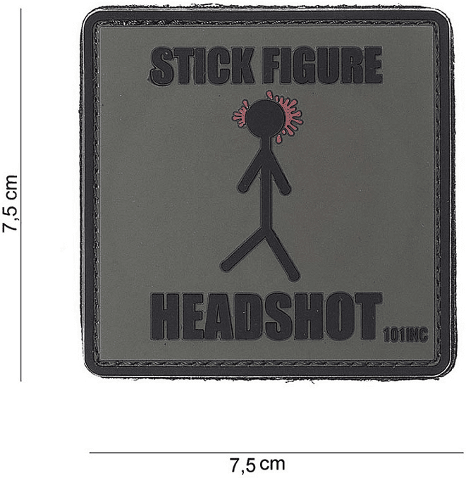 101 INC PVC Patch - Stick Figure