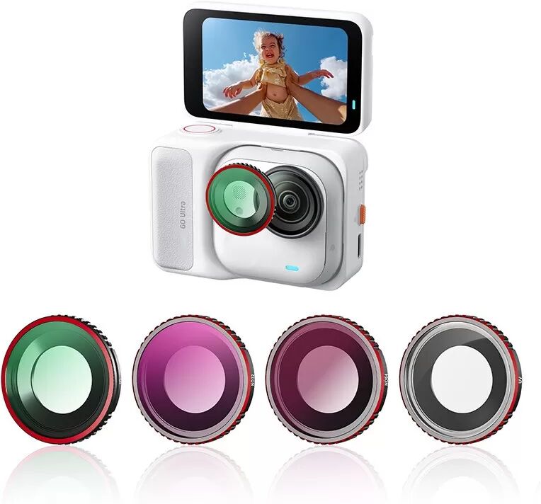 INF 4er-Filterset ND32+ND64+UV+CPL kompatibel mit Insta360 Go Ultra – Atemberaubende Aufnahmen