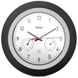 Mebus 19449 Funk-Wanduhr mitThermo-/Hygrom.