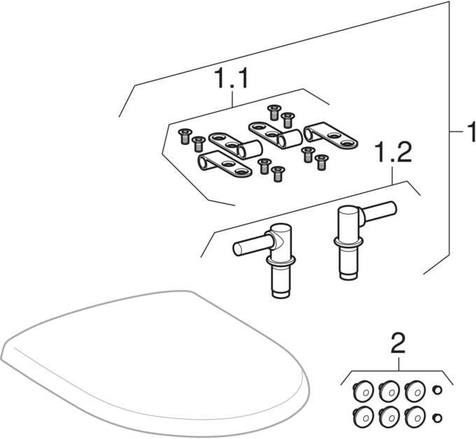 Geberit (Keramag) Mango WC-Sitz 573800000, weiss glänzend 573800000