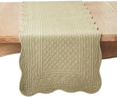 Saro Lifestyle "Elegant Quilted Table Runner - 16""x72"""