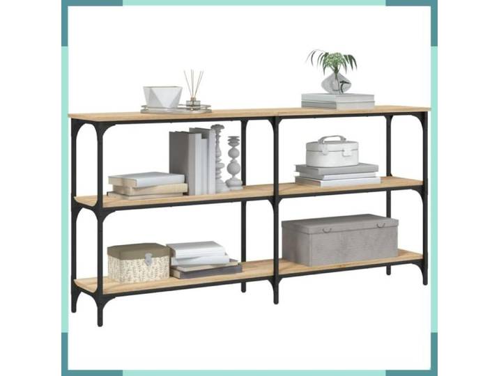 Table console - 834106 - chêne sonoma - 150 x 29 x 75 cm - bois d'ingénierie
