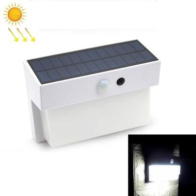 Everyday Crate 2.5W 50 LEDs Solar Landscape Light Outdoor Courtyard Light Control + Radar Sensing Wall LampWhite white