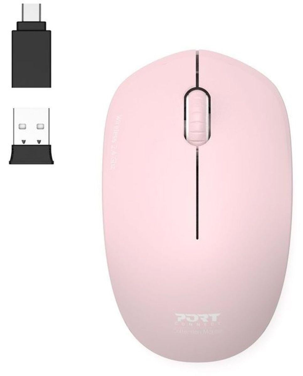 PORT Designs Wireless Mouse 2.4 GHz Collection II - Pale Pink