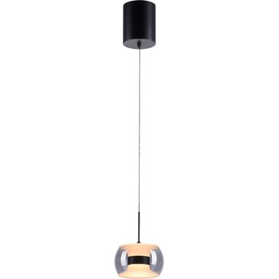 PAUL NEUHAUS LED Pendelleuchte "FUMEA", schwarz, 1, Ø 16cm H: 180cm, 1 Stk., Leuchten, Comfort Lift, CCT(2200-5000K), 3-Stufen-Dimmung per Wandschalter, LED Pendelleuchte