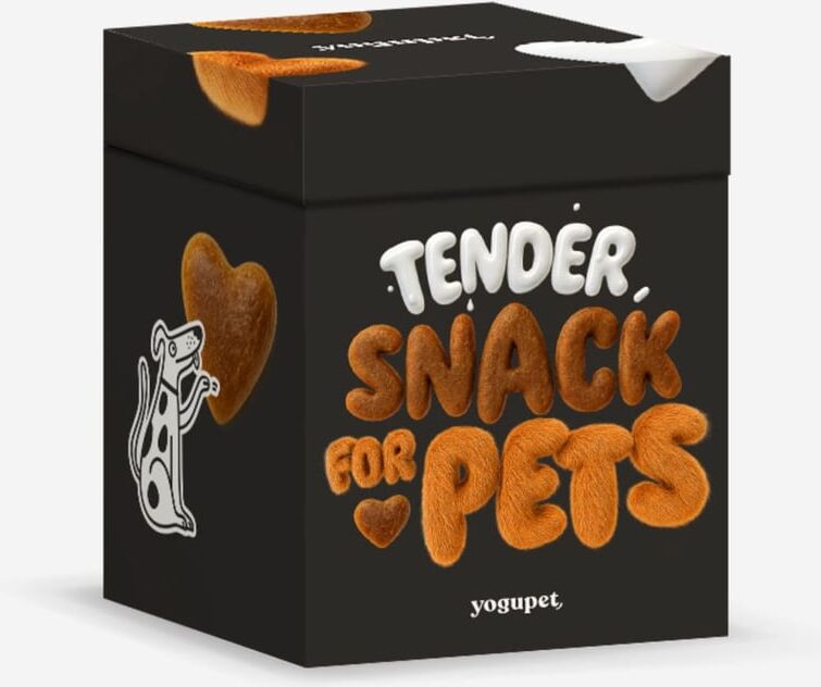 Yogupet Tender Snack Box Caixa Preta para Cão e Gato 100g