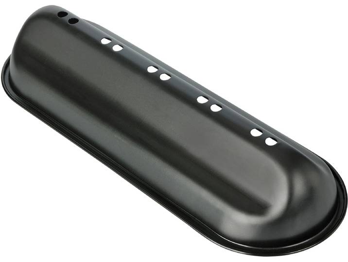 Backform KAISER BACKFORMEN Kaiser , schwarz, B:10cm L:39,5cm T:10cm, Stahl, Küchenformen, Backform, Christstollen, Antihaftbeschichtung, Gleichmäßige Backergebnisse