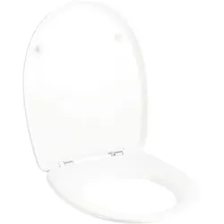 Geberit Virto WC-Sitz, weiß Scharniere verchromt mit Absenkautomatik
