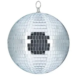relaxdays Discokugel klassisch 20 cm weiß