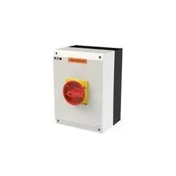 Eaton EP-400993 P3 Isolierstoffgehäuse, 80 A, Aufbau, 3-polig, Form I5-SI, rot, Türkupplungsdrehantrieb P3-80/I5-SI EP400993