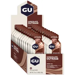 Gu Unisex Energy Gel Chocolate Outrage Karton (24 x 32g)
