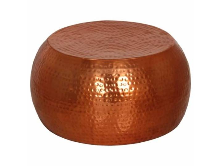 HEFZGDB Couchtisch aus Aluminium mit gehämmerter Textur Ø55x28 cm robuster Beistelltisch für Wohnzimmer moderner Couchtisch aus langlebigem Material stabile Tischplatte