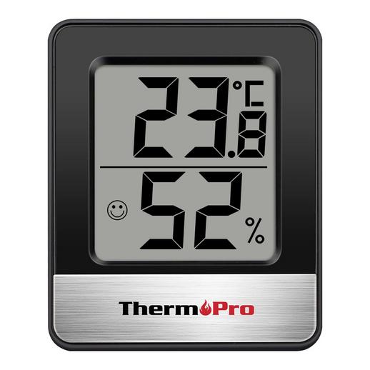 ThermoPro Thermo-/Hygrometer Black, Silver TP49B-3 (TP49B-3)