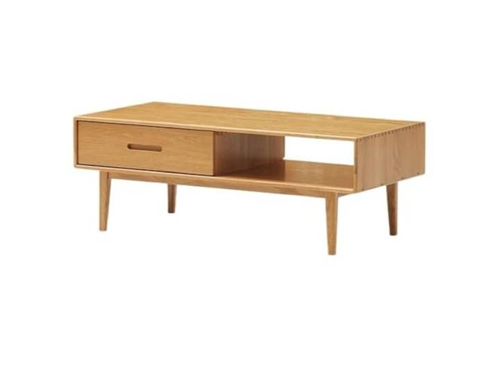 ksjdieunf Couchtisch Kleiner Couchtisch, Massivholz-Teetisch, einfacher Balkontisch, Wohnzimmer, moderner Teetisch, Kleiner Tische for Wohnzimmer(100cm)