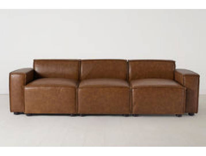 Dreisitzer-Sofa Model 03, Ahornbraun