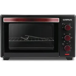 G3 Ferrari Mini-Elektrobackofen G10132, 28 l, Kleinbackofen, Schwarz