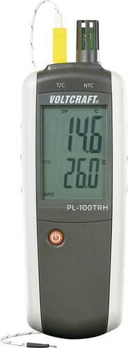 VOLTCRAFT Luftfeuchtemessgerät (Hygrometer) PL-100TRH 0% rF 100% rF -200°C +1372°C kalibriert: Werksstandard (ohne Zertifikat)
