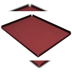 Stil Casa Stil Haus, set 6 Tabletts für Hotel-Zimmer, Innenraum aus Polyurethan gepaart, 51,5x39,5 cm, saffiano rote Farbe.