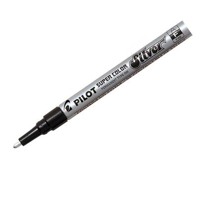 PILOT Permanent-Marker SUPER COLOR SILVER, feine Spitze