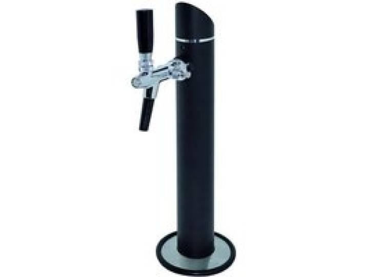 Colonne de tirage Black Tower 1-leitig avec Zierflansch aluminium noir mat
