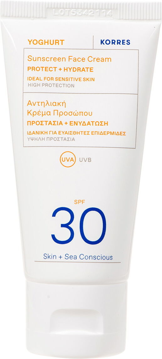 50ml KORRES Yoghurt Sunscreen Face Cream SPF 30