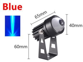 Combo Retail Shop Beam Of Light Outdoor LED Wall Spotlight, RGB, Water Proof , Color Changing Landscape Lighting For Garden 3w Blue