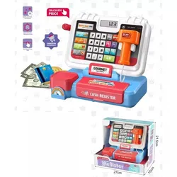 Spielzeugkasse mit Display und Sound – blau