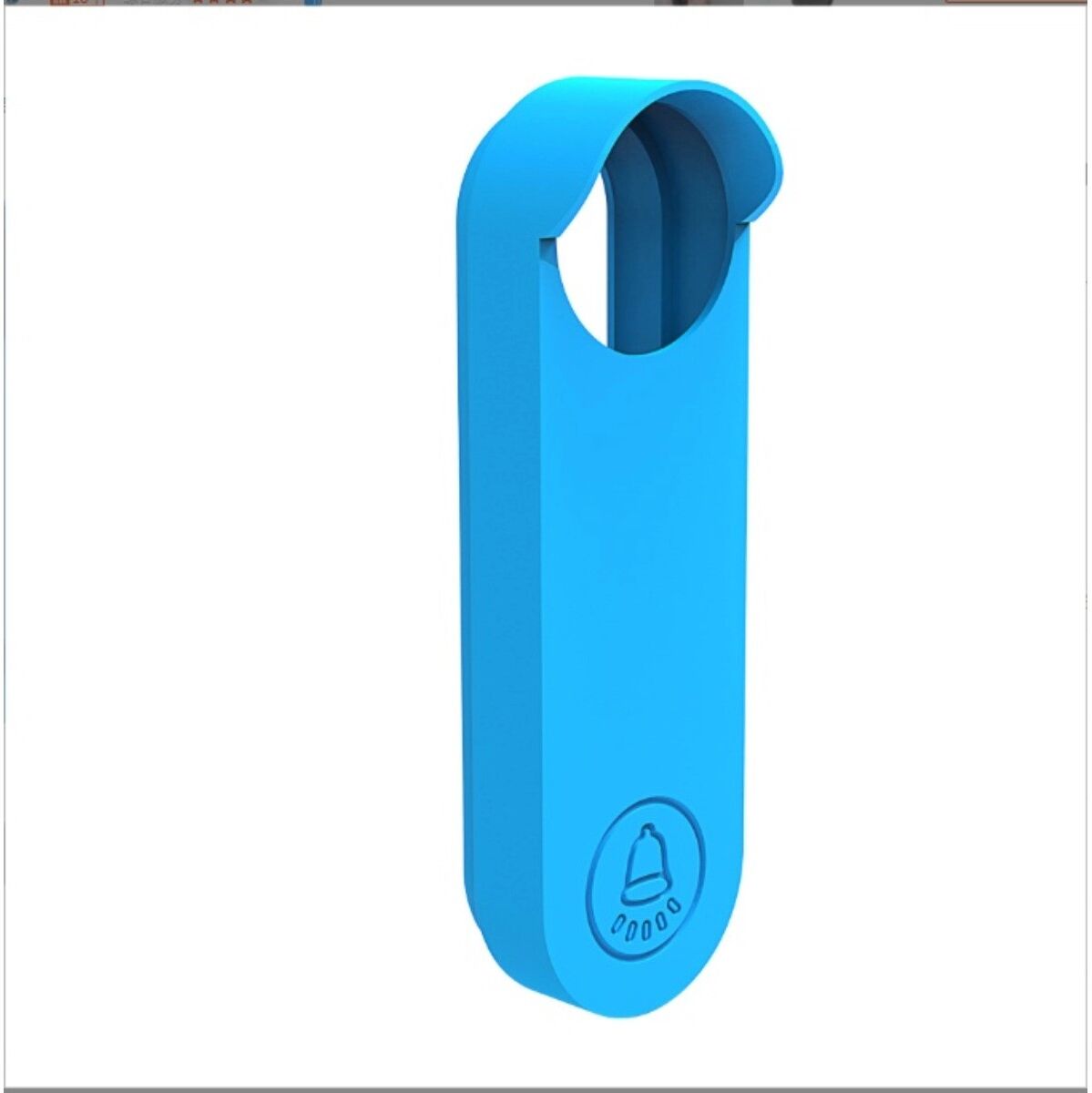 INF Silikon-Schutzcover kompatibel mit Google Nest Wireless Doorbell – Wasser- und Staubschutz, Soft-Fit-Hülle Blau