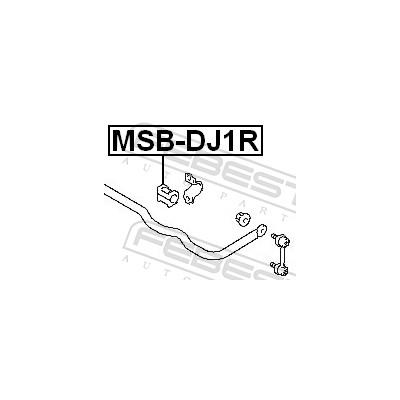 FEBEST Lagerung, Stabilisator MSB-DJ1R Hinterachse für MITSUBISHI