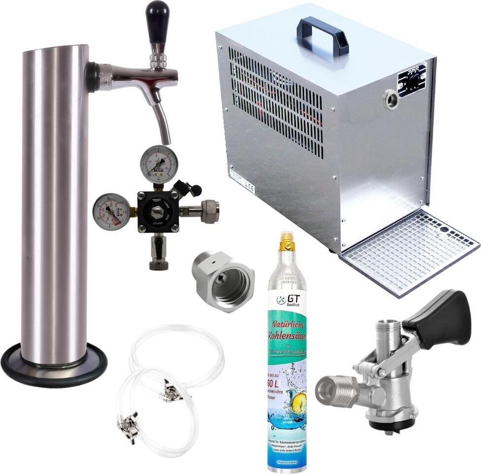 Schanksäule Untertheke 60l,GDW Korbkeg, 425 g Soda