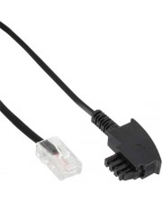 InLine Telefonkabel RJ-45 2-polig M bis TAE-F M 6 m ungeschirmt flach (18506)