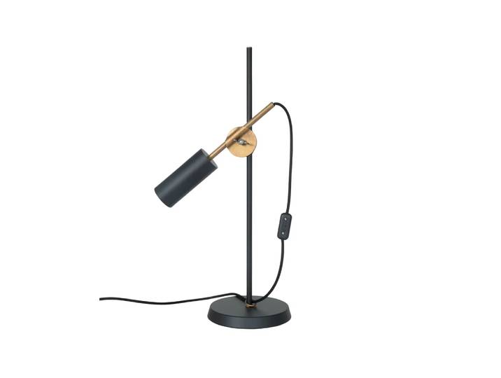 Konsthantverk Lampe de table Stav noir/laiton brut