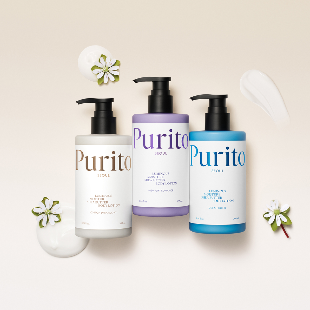 Purito Luminous Moisture Shea Butter Nourishing Body Lotion 300mL Cotton Dreamlight