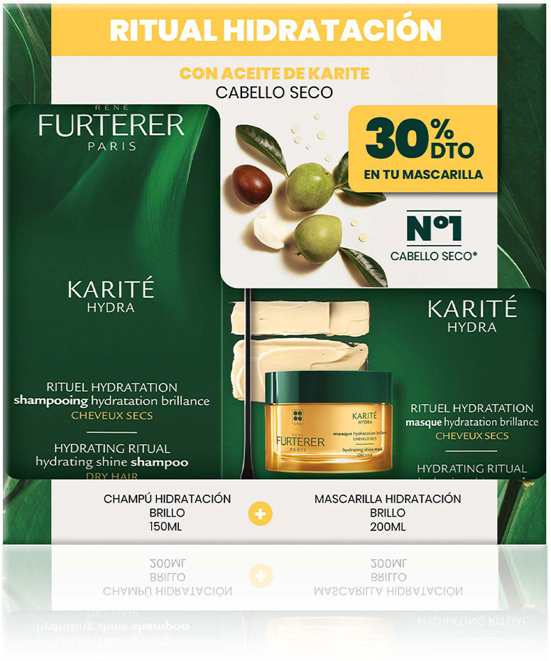 Rene Furterer Karité Hydra Champú Hidratación + Mascarilla Estuche 2 pz