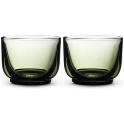 Fellow 2er-Set Pirch Cortado-Gläser, 120 ml, Grün, Trinkgläser, Grün