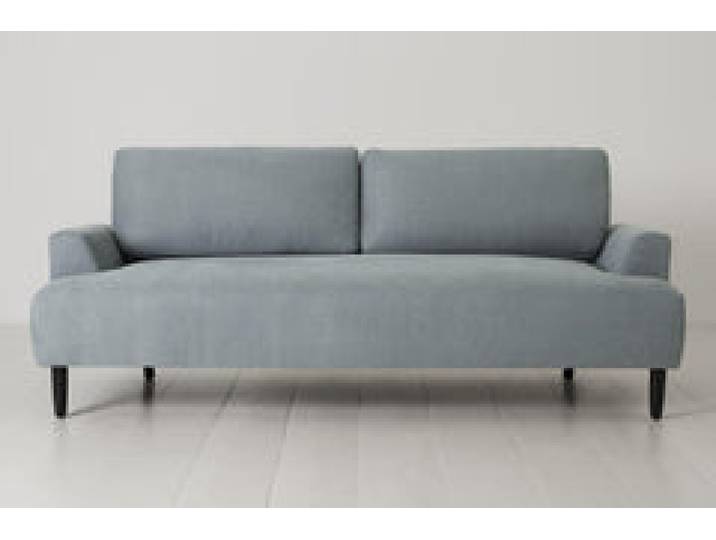 Dreisitzer-Sofa Model 05, Meerglasblau