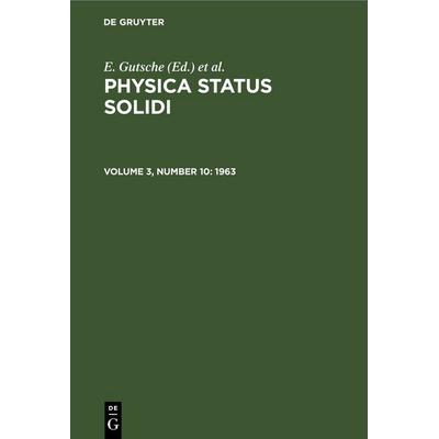 1963, Gebundene Ausgabe von , De Gruyter, 978-3-11-249721-0