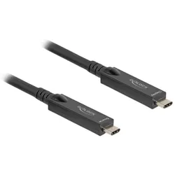 Delock Aktives Optisches USB-C 8K Video + Daten + PD Kabel 5 m (5 m, USB 3.2 Gen 2, 60 W), USB Kabel