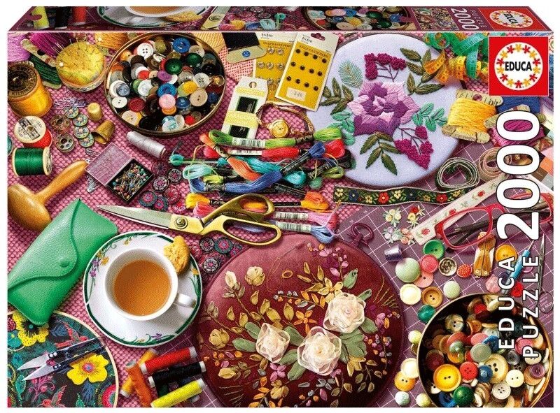 Puzzle 2000 pcs Table de couturière - Educa