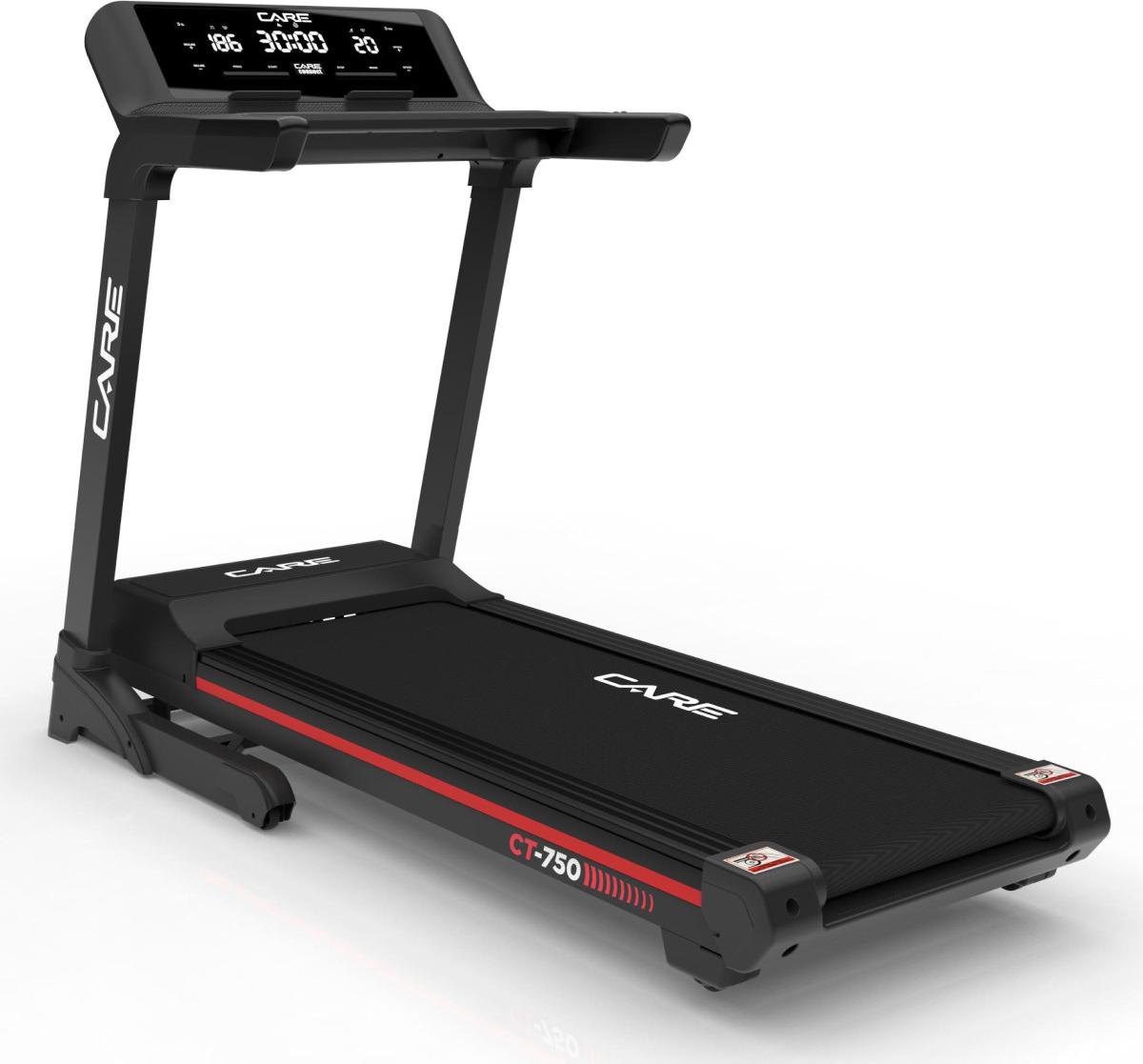 Care Fitness CT-750, 125 kg, 1 km/h, 20 km/h, Kalorien, Distanz, Geschwindigkeit, Zeit, Schwarz, Rot, 3 - 10%