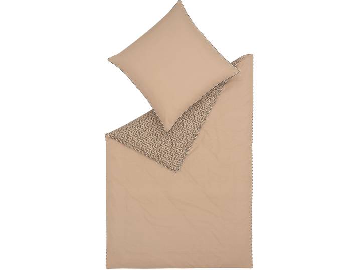 Bettwäsche ESPRIT Scatter , beige, B/L: 155cm x 220cm, 1 Stk., 1 Stk., Renforcé, B/L: 80cm x 80cm, 2 Stk., Renforcé, Obermaterial: 100% Baumwolle, Bettwäsche, Bettwäsche, aus Baumwolle