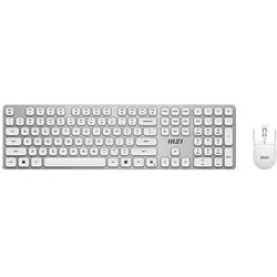 MSI Forge K210 Kombi-Weiss-Tastatur (US, Kabellos), Tastatur, Weiss