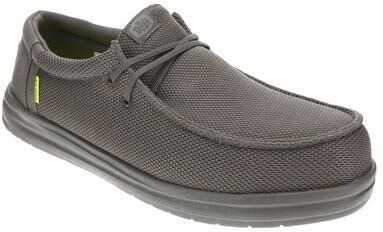 Hey Dude Wally Work CT - Mens 12 Grey Slip On Medium