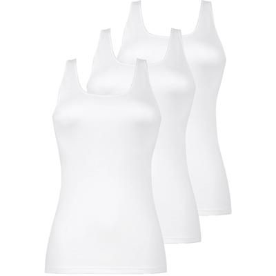 Achselhemd NINA VON C. "3er Pack Damen Achselhemd Daily", Damen, Gr. 48, N-Gr, weiß, Obermaterial: 100% Baumwolle CO., Unterhemden