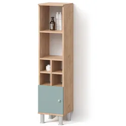 MIDISCHRANK Fucino Grün 30 x 130.6 cm kleine Tür