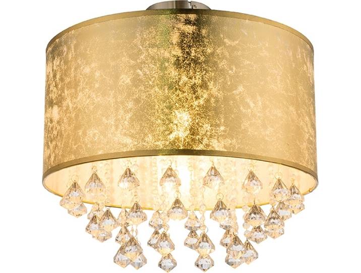 Globo Lighting Plafonnier en métal nickel mat\, 1x E27